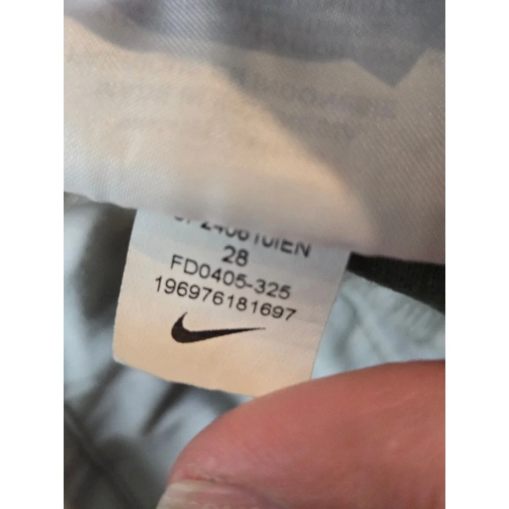 Nike Life El Chino Pants Mens 28 Green Ankle Baggy Skater Cotton Twill FD0405